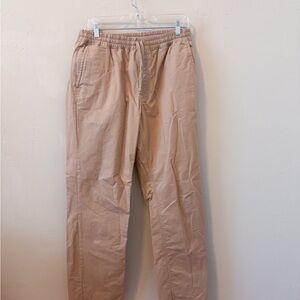 Vans Men's Tan Casual Elastic Relaxed Fit Pants